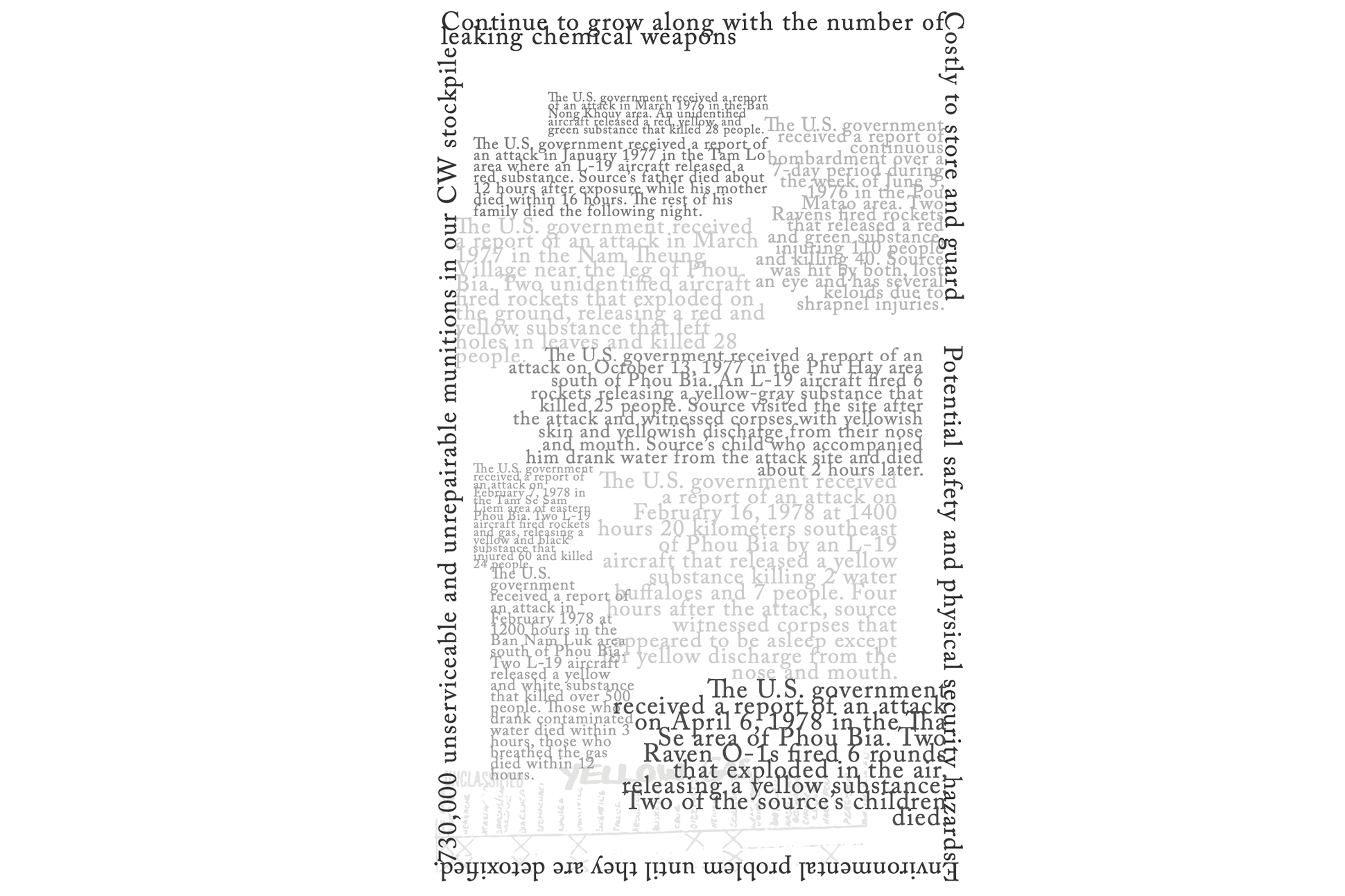A page from Yellow Rain by Mai Der Vang.