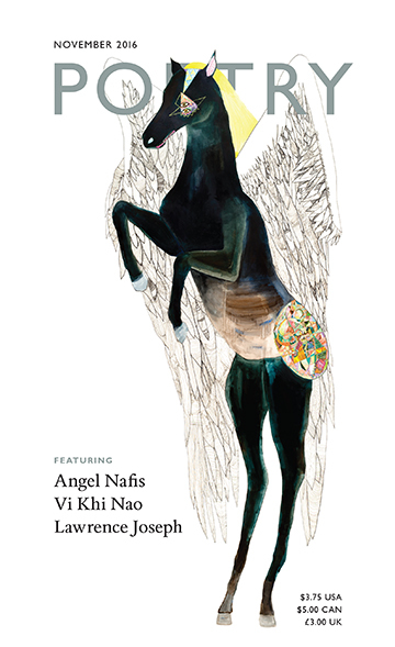Poetry Magazine cover for November 2016 issue