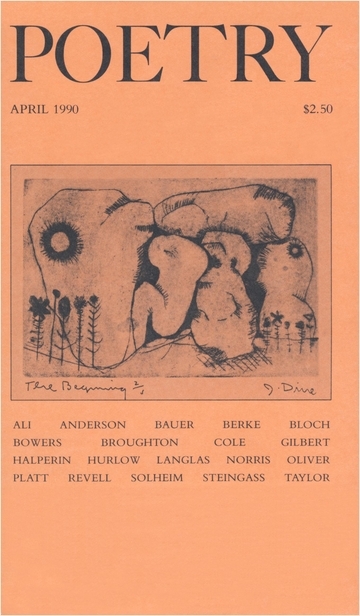 Image of Poetry Magazine cover April 1990