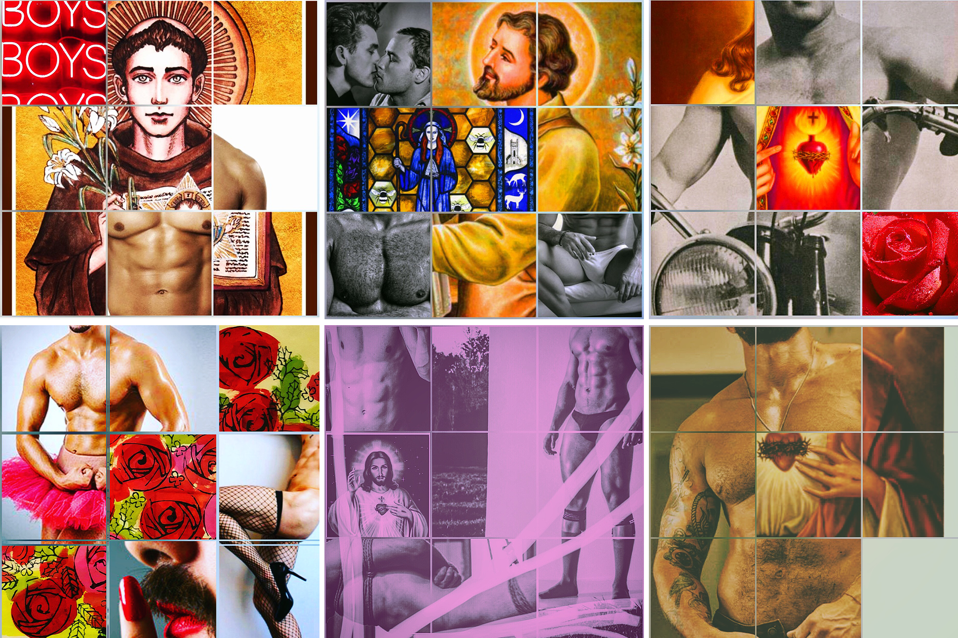 Six collages by Aaron Smith.
