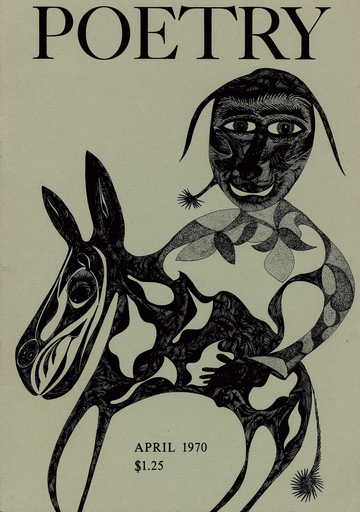 Cover for Poetry Magazine, April 1970