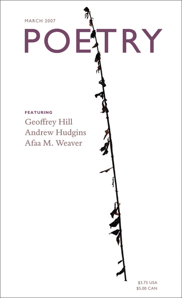 POETRY Magazine cover of March 2005 issue, featuring illustration "Winter Phlox" by John Arndt