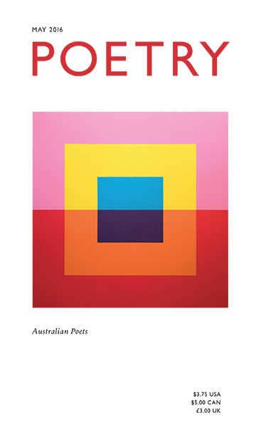 POETRY Magazine cover of May 2016 issue