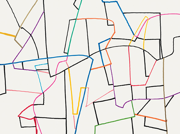 All works are untitled, 2019, lightfast markers on paper, 18 × 24 inches
