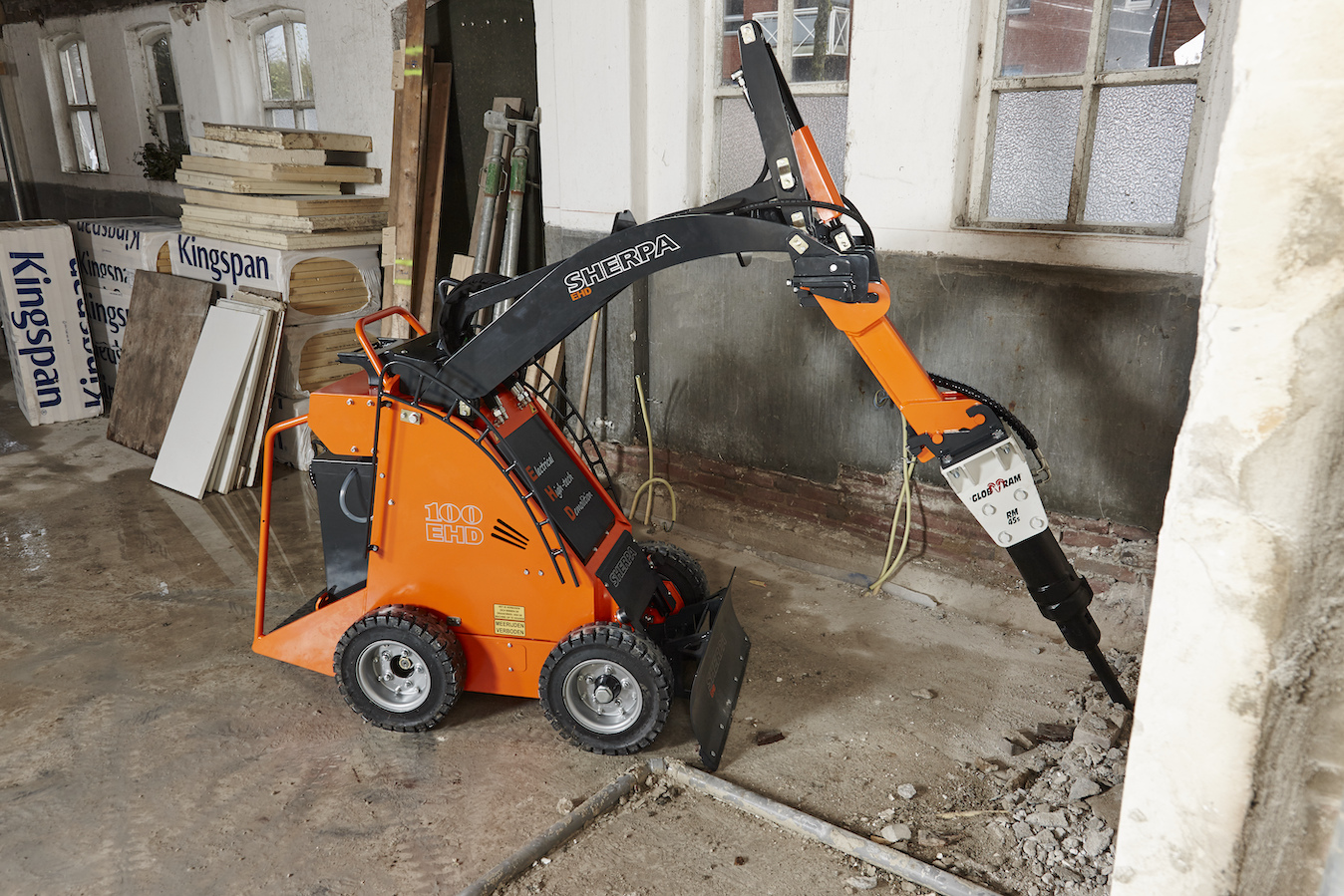 Battery-Powered Remote Controlled Compact Loader