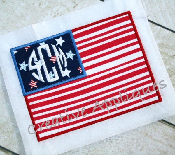 American Flag Applique Creative Appliques