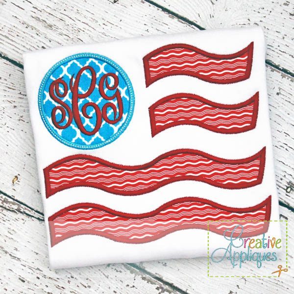 Monogram Flag Applique Creative Appliques