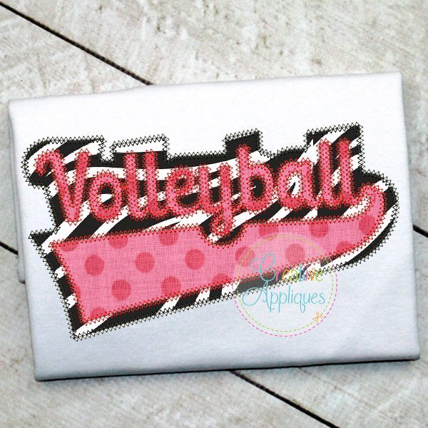 Volleyball applique  creative appliques