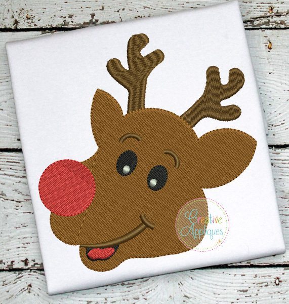 Polar Reindeer Applique Embroidery