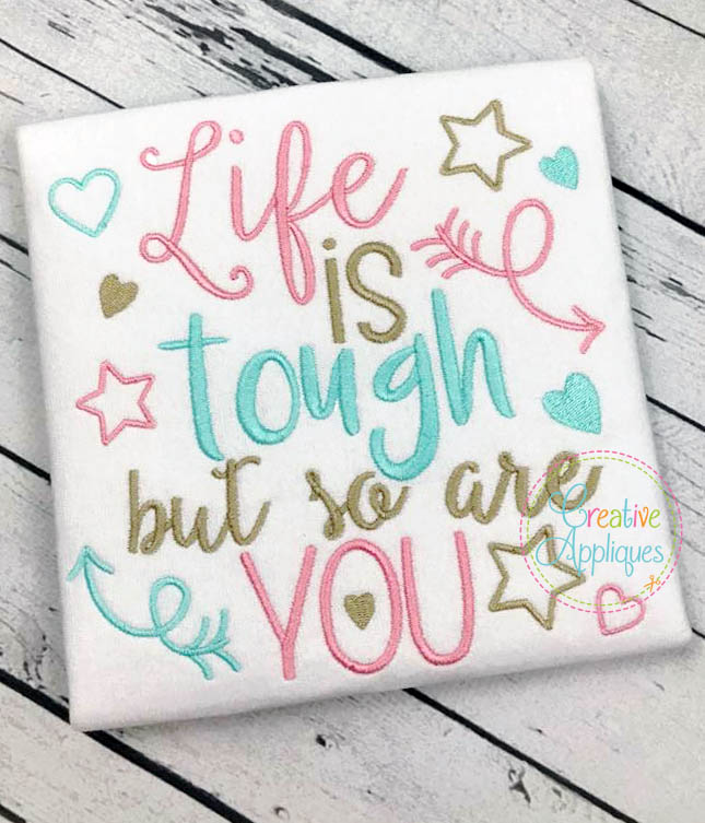 Inspirational Sayings Embroidery Set Creative Appliques