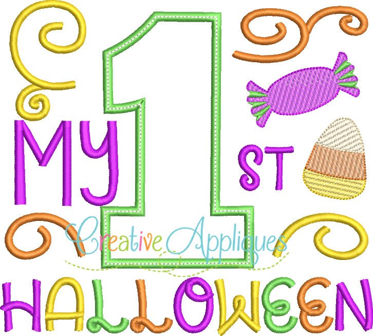 my 1st halloween embroidery