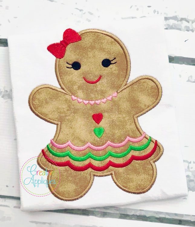 Gingerbread Girl Applique Creative Appliques
