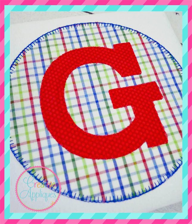 Blanket Stitch Circle Alphabet Creative Appliques