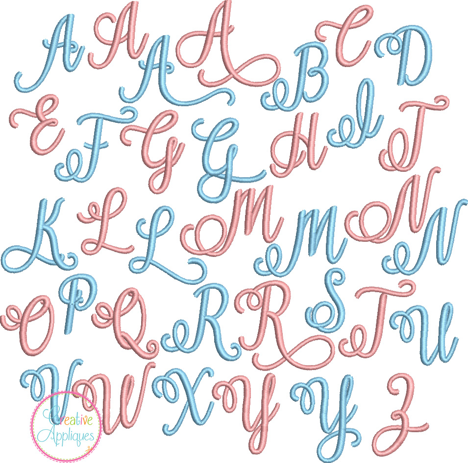 Exclusive So Fontsy Embroidery Font With Alternatives Creative Appliques