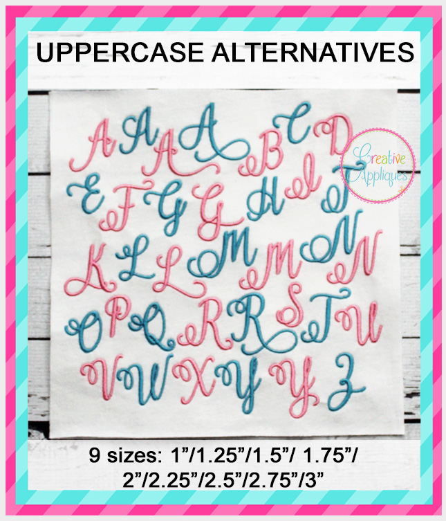 Exclusive So Fontsy Embroidery Font With Alternatives Creative Appliques