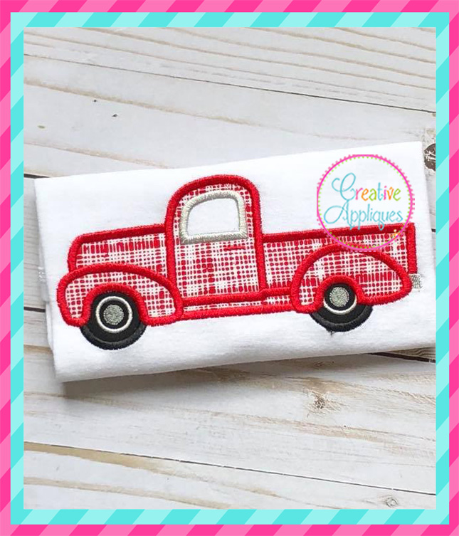 Vintage Antique Truck Applique Creative Appliques