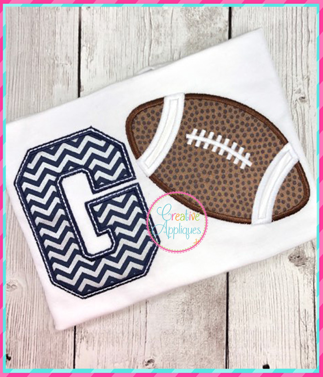 Go Football Applique Creative Appliques
