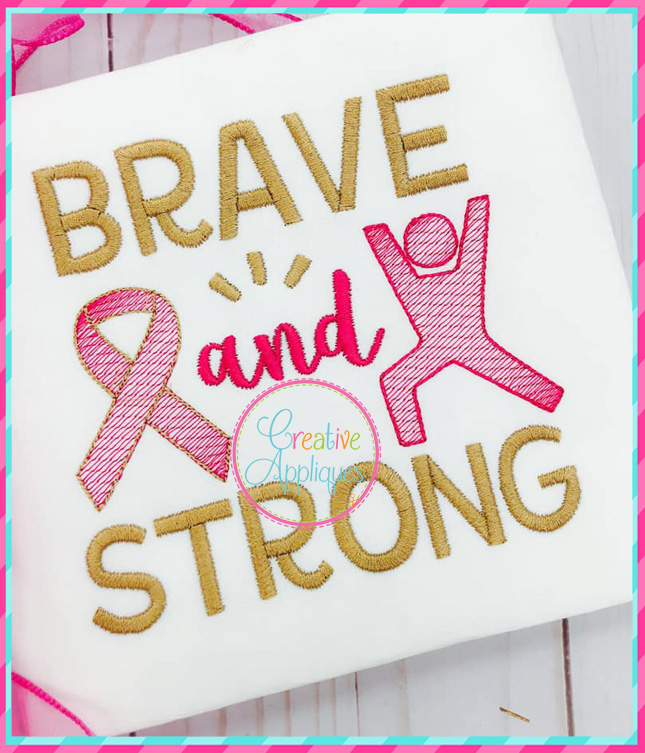 Brave and strong embroidery  creative appliques Brave and strong embroidery  creative appliques