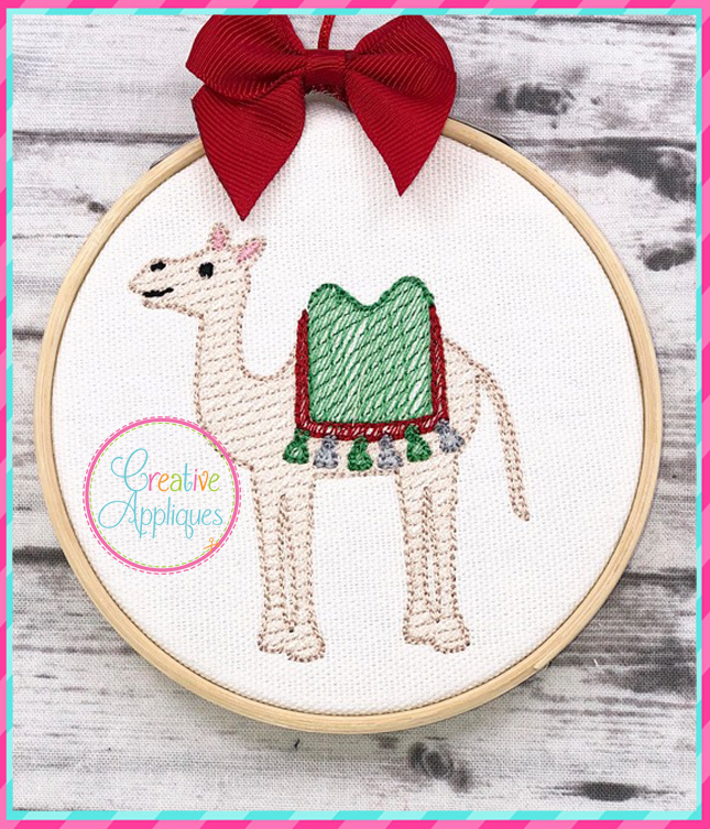 Sketch camel embroidery creative appliques Sketch camel embroidery creative appliques