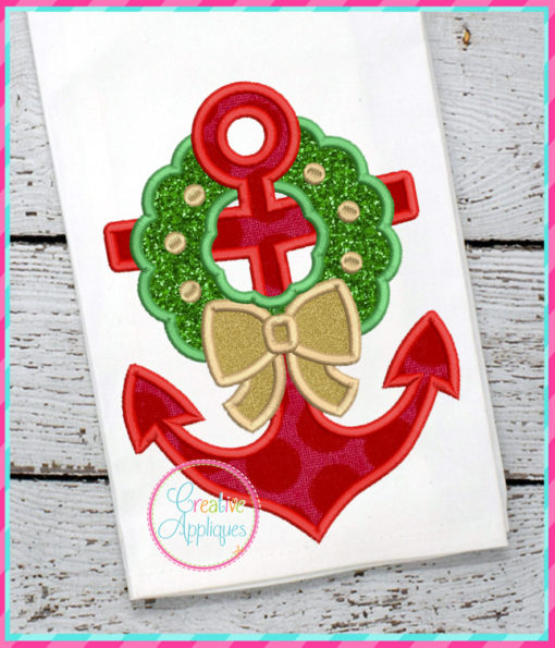 Anchor Wreath Applique Design Creative Appliques