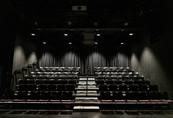 View of the seats at the PNC Arts Annex Theatre
