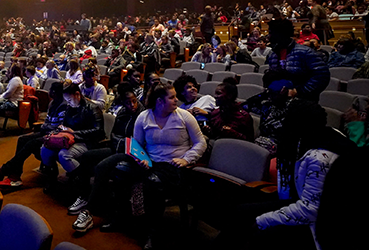 Empty seats among the audience awaiting a performance at the Schuster Center
