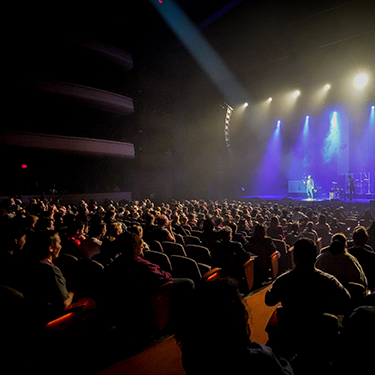 Audience of a musical performance in the Schuster Center Meade Theatre