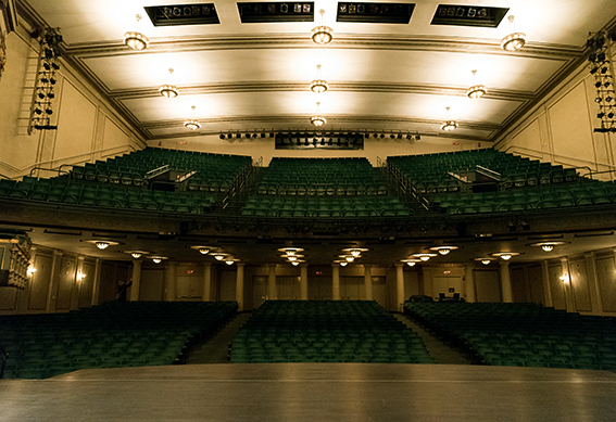 Victoria Theatre as seen from the stage