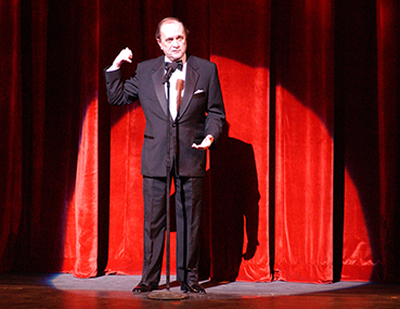 Bob Newhart performing at the Schuster Center Grand Opening gala.
