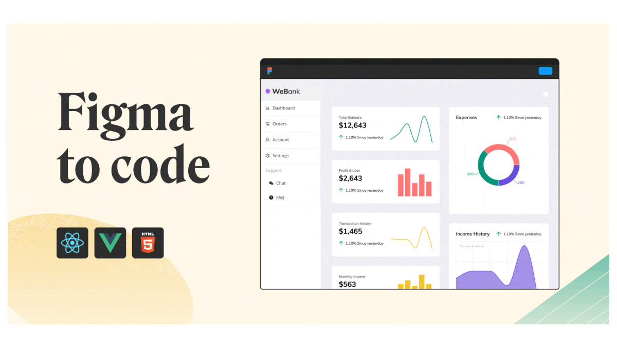 Anima app Figma to code