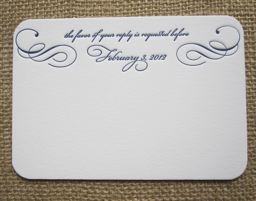 Rsvp Card Insight Etiquette Every Last Detail