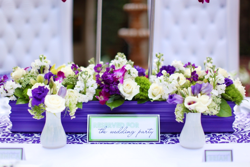 Modern Purple & Green Wedding Inspiration Every Last Detail