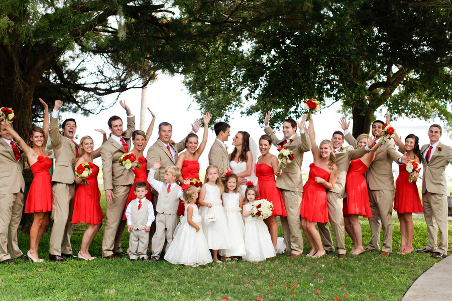 Red And Khaki St Simons Island Wedding Via TheELD Red And Khaki St Simons Island Wedding Via TheELD