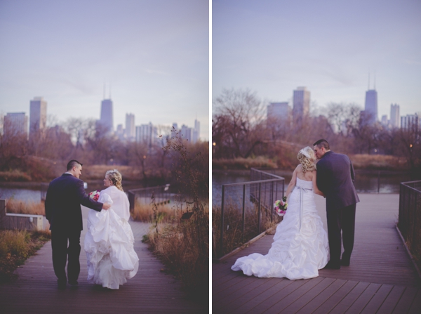 Pink Purple Modern Eclectic  Chicago  Wedding  Every Last 