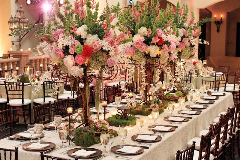 Elegant Enchanted Garden Pink And Green Wedding Every Last Detail