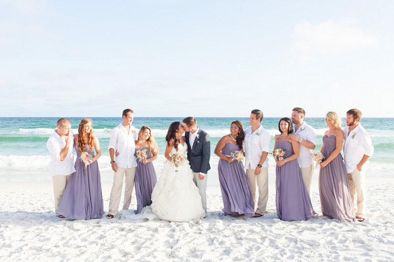 Purple And Gray Boho Chic Beach Wedding Every Last Detail