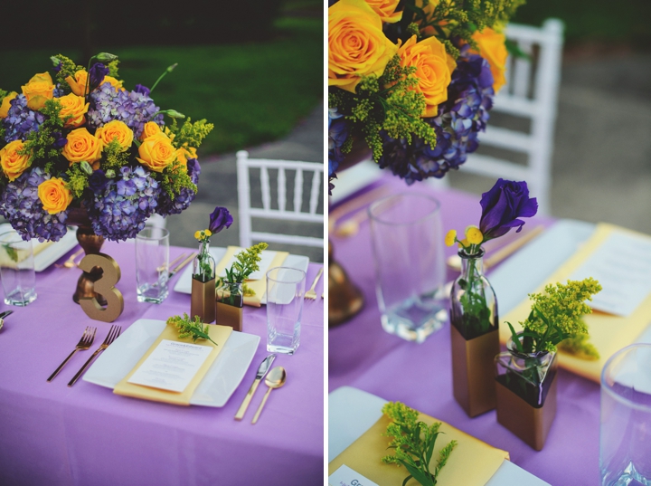 Purple And Yellow Weddings Lovetoknow