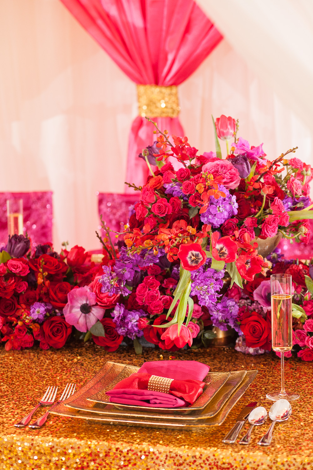 Glamorous Pink and Red Wedding Ideas | Every Last Detail