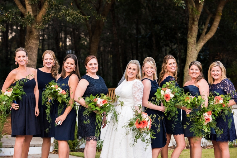 natural chic navy and orange wedding every last detail
