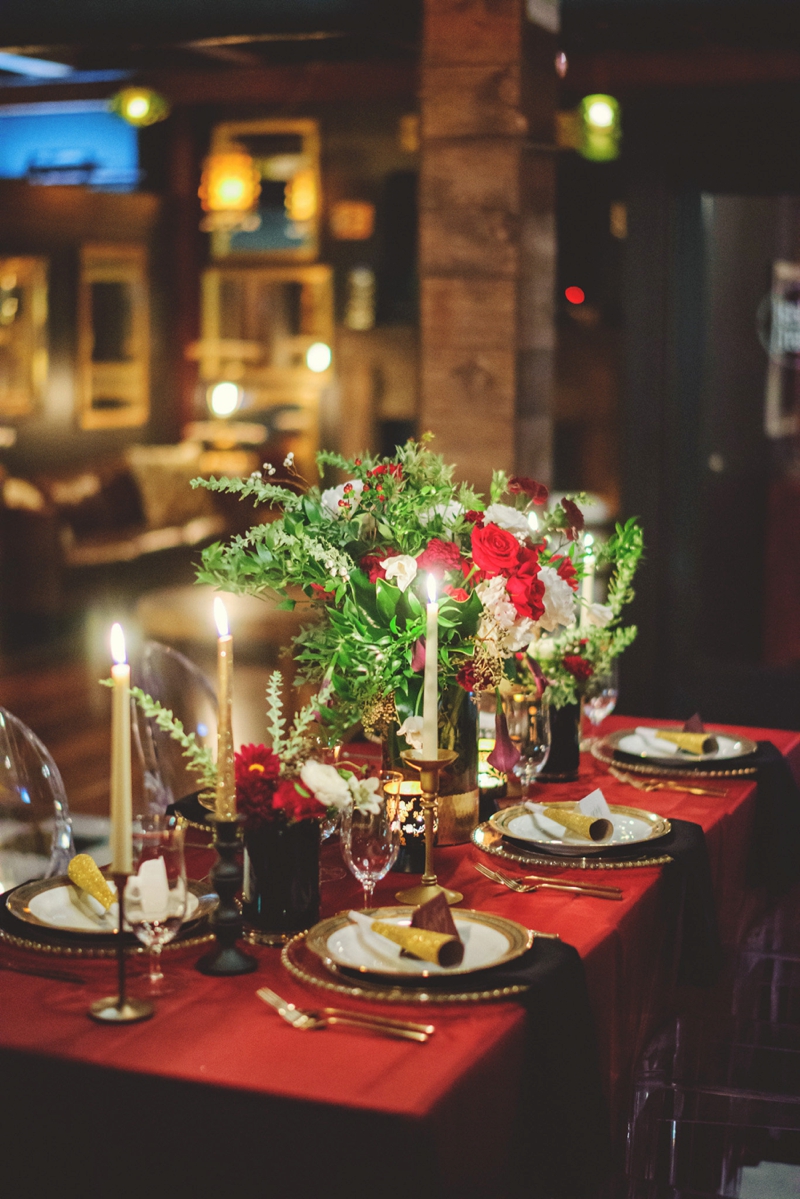 Black & Gold New Year's Eve Wedding Ideas Every Last Detail