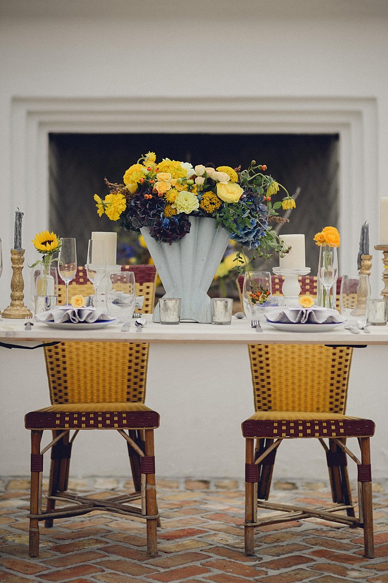 Elegant, Eclectic Yellow and Blue Wedding Ideas | Every ...