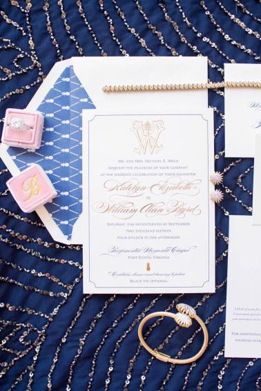 classic southern monogram wedding invitations every last detail