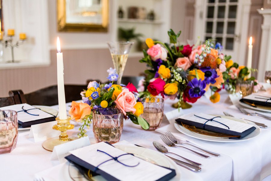 Colorful Brunch Wedding Ideas via TheELD.com