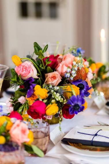 Colorful Brunch Wedding Ideas via TheELD.com