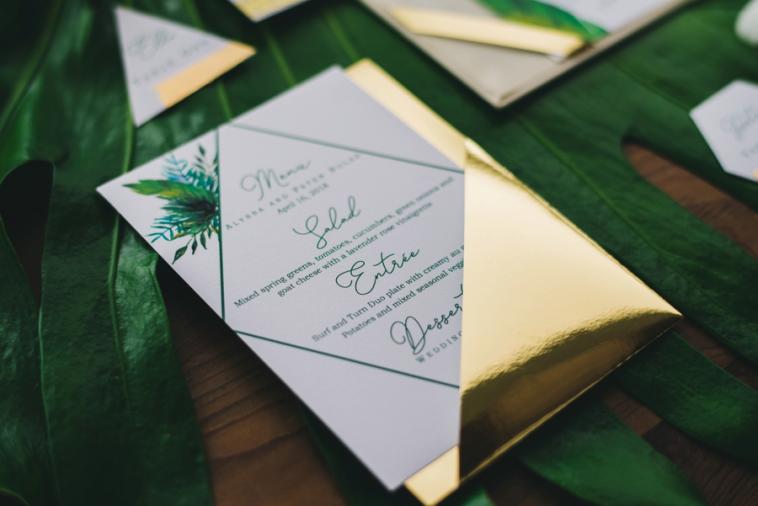 Modern Copper & Green Wedding Ideas Modern Copper & Green Wedding Ideas via TheELD.com