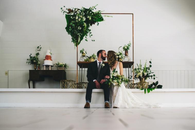 Modern Copper & Green Wedding Ideas Modern Copper & Green Wedding Ideas via TheELD.com