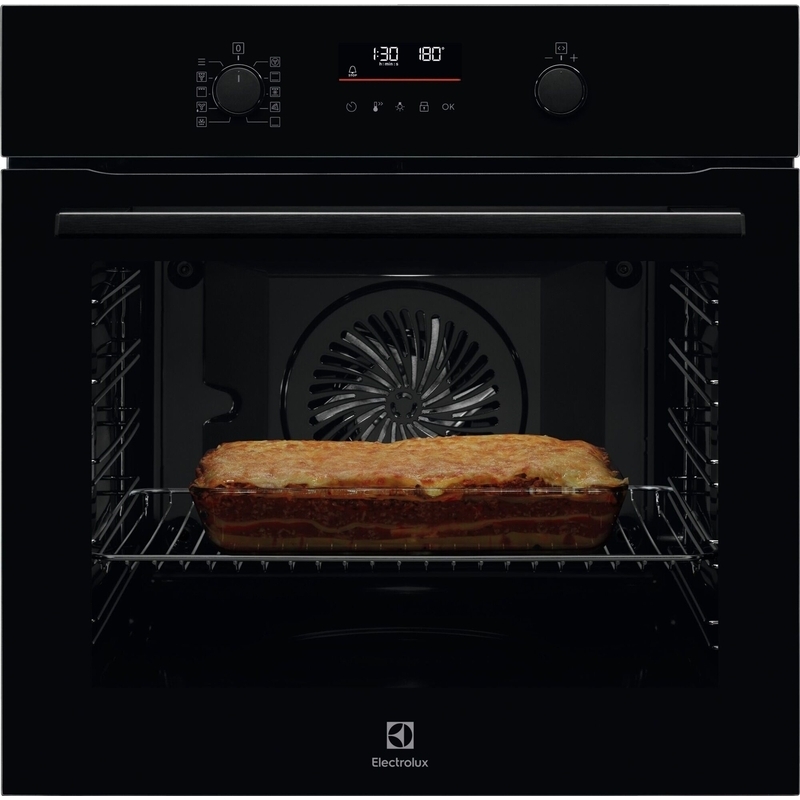 תנור בנוי פירוליטי Electrolux EOP6526K 71 ליטר שחור - 41 תוכניות אוטומטיות