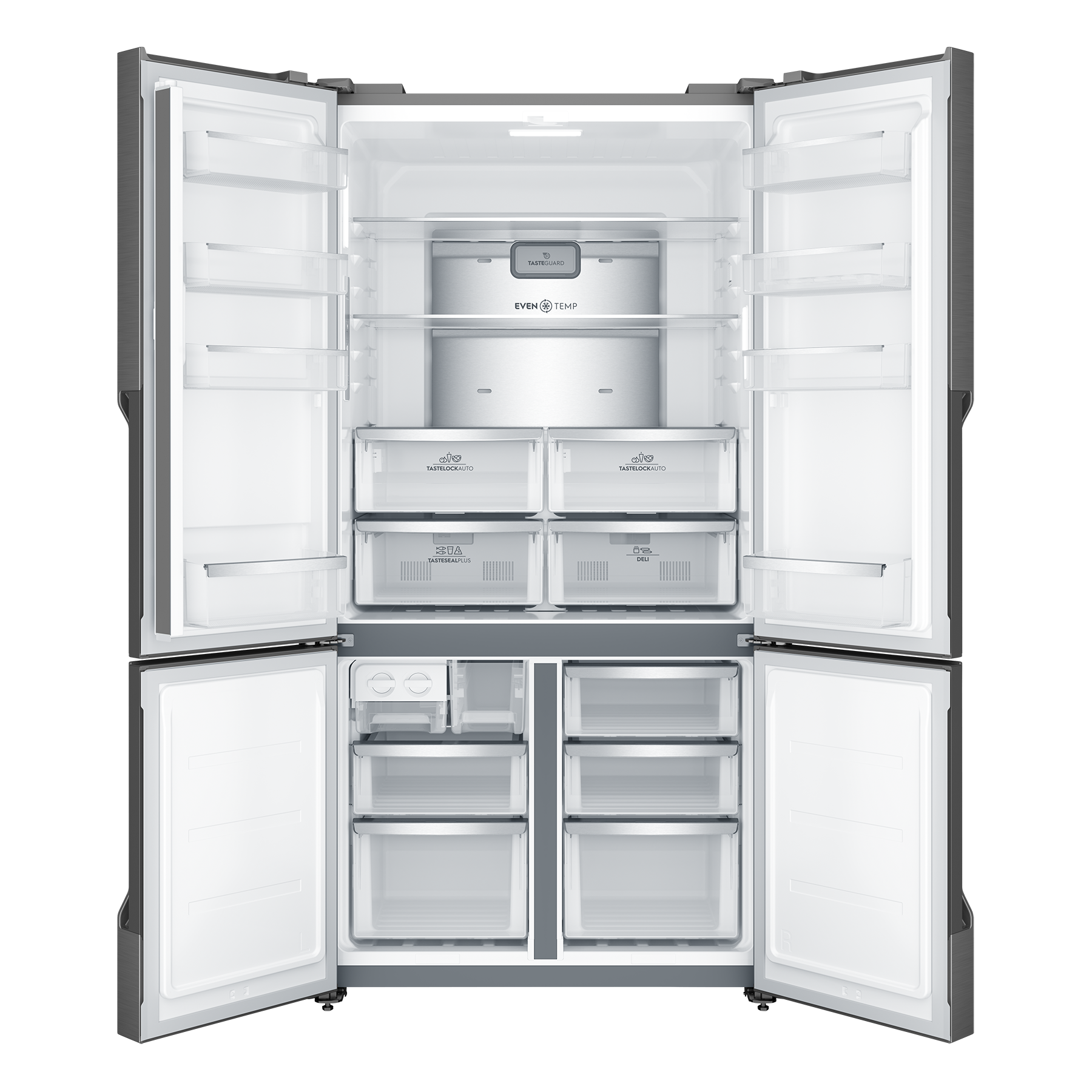 מקרר 4 דלתות Electrolux UltimateTaste 700 EQE5609SA בנפח 572 ליטר — Arctic Silver