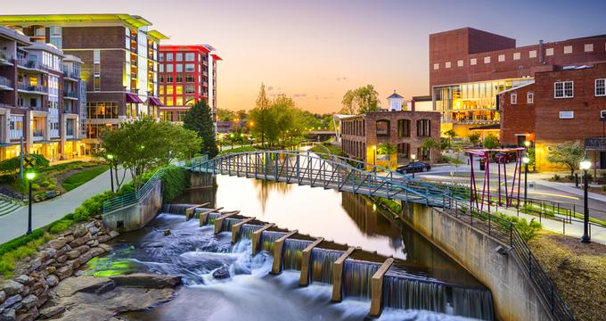 Reedy River in Falls Park