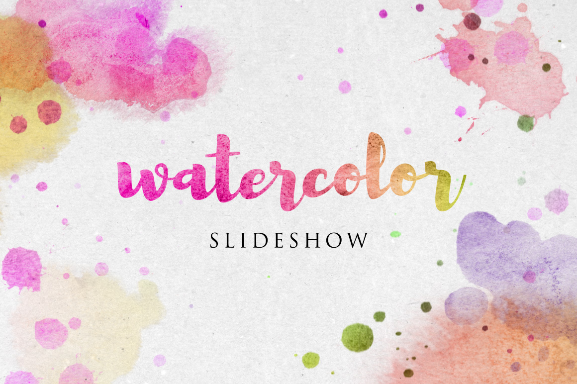 watercolor slideshow after effects template filtergrade